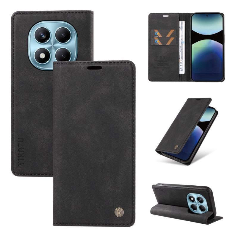 Flip Case Für Xiaomi Redmi Note 14 Pro 4g Wildlederoptik Ykatu