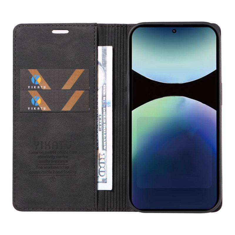 Flip Case Für Xiaomi Redmi Note 14 Pro 4g Wildlederoptik Ykatu