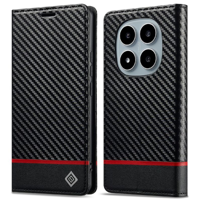 Flip Case Xiaomi Redmi Note 14 Pro 4g Handyhülle Carbonfaser-textur