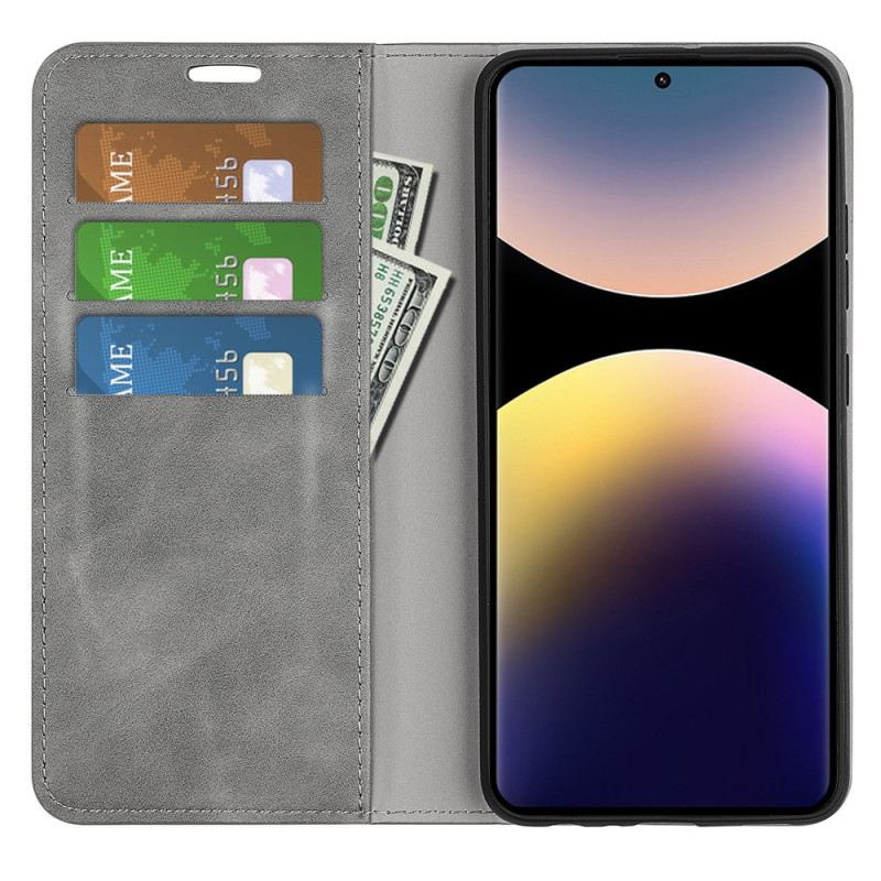 Flip Case Xiaomi Redmi Note 14 Pro 4g Handyhülle Lederoptik