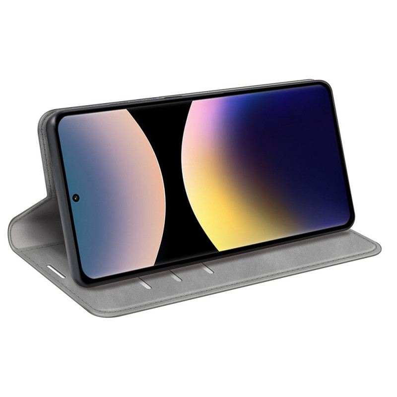 Flip Case Xiaomi Redmi Note 14 Pro 4g Handyhülle Lederoptik