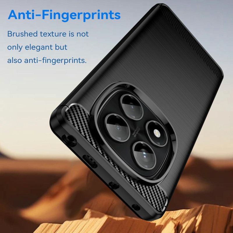 Hülle Für Xiaomi Redmi Note 14 Pro 4g Gebürstete Kohlefaser