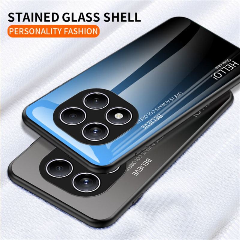 Hülle Für Xiaomi Redmi Note 14 Pro 4g Gehärtetes Glas Mit Hello-motiv