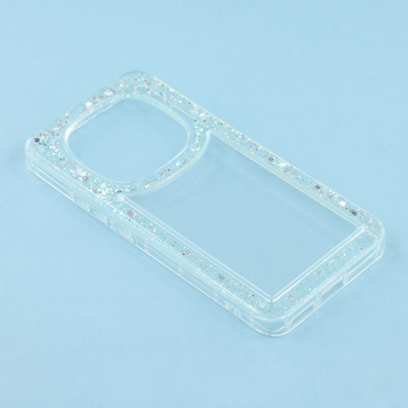 Hülle Xiaomi Redmi Note 14 Pro 4g Transparent Mit Glitzerrändern
