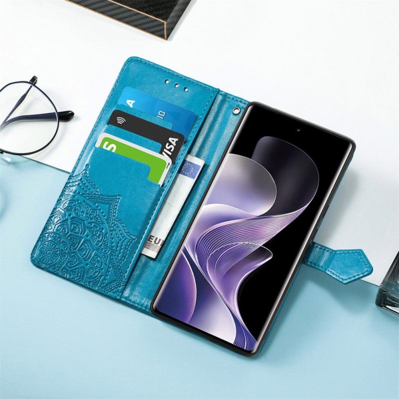 Lederhüllen Für Xiaomi Redmi Note 14 Pro 4g Barockes Mandala