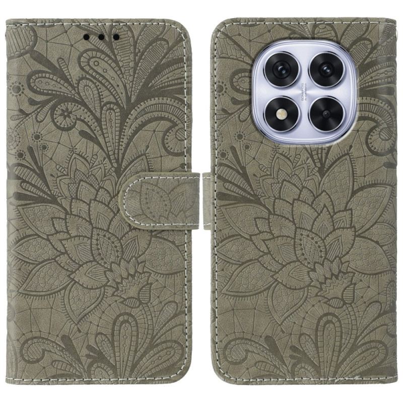 Lederhüllen Xiaomi Redmi Note 14 Pro 4g Blumenspitze