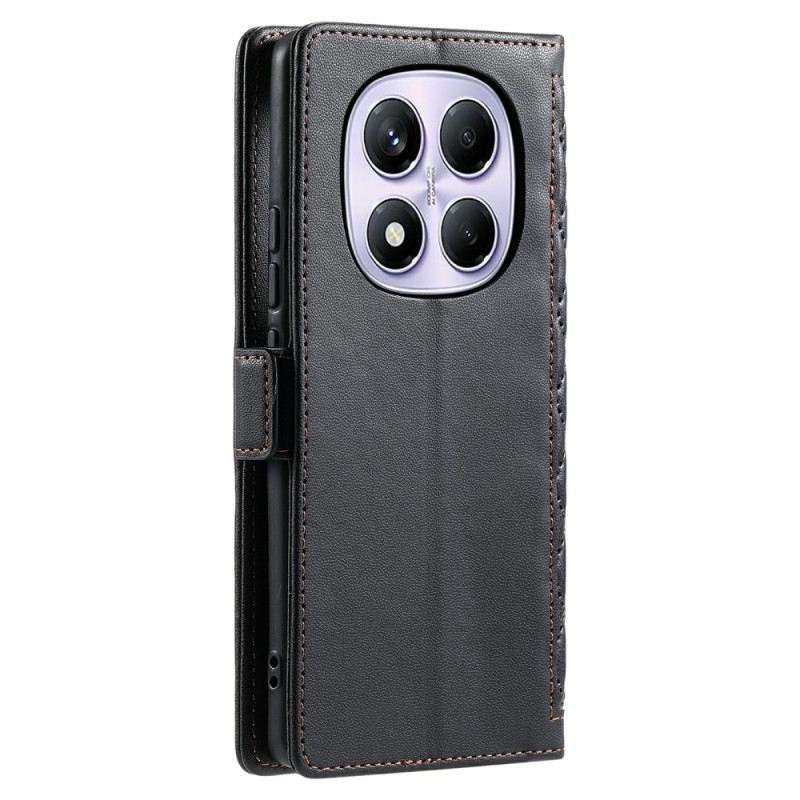 Lederhüllen Xiaomi Redmi Note 14 Pro 4g Gesteppt Mit Riemen