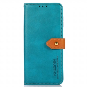 Lederhüllen Xiaomi Redmi Note 14 Pro 4g Goldener Verschluss Khazneh