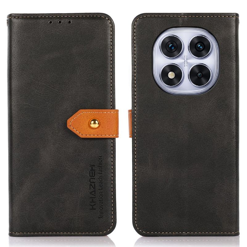 Lederhüllen Xiaomi Redmi Note 14 Pro 4g Goldener Verschluss Khazneh