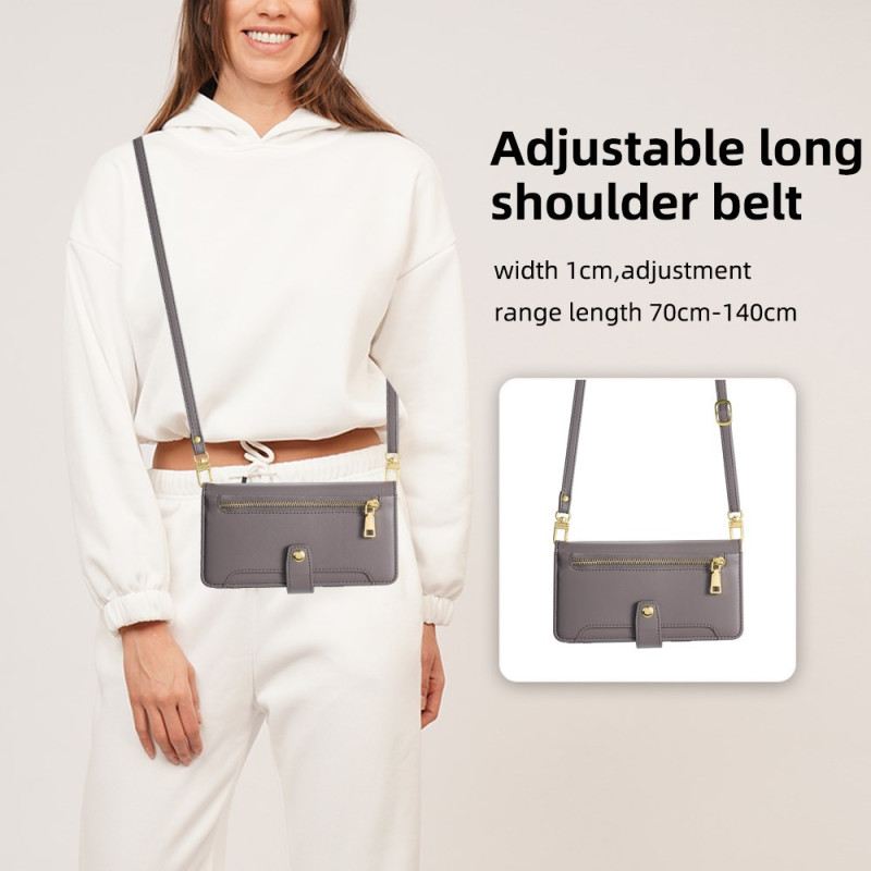 Lederhüllen Xiaomi Redmi Note 14 Pro 4g Handyhülle Schulter- Und Umhängegeldbörse