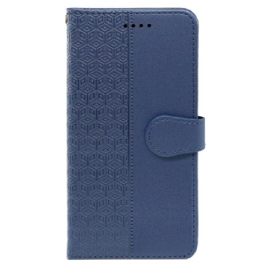 Lederhüllen Xiaomi Redmi Note 14 Pro 4g Handyhülle Würfelbordüre Und Riemen