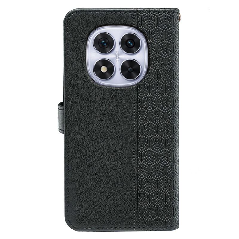 Lederhüllen Xiaomi Redmi Note 14 Pro 4g Handyhülle Würfelbordüre Und Riemen