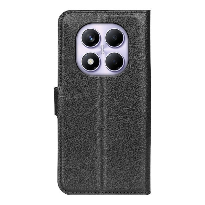 Lederhüllen Xiaomi Redmi Note 14 Pro 4g Klassisches Litschi-kunstleder