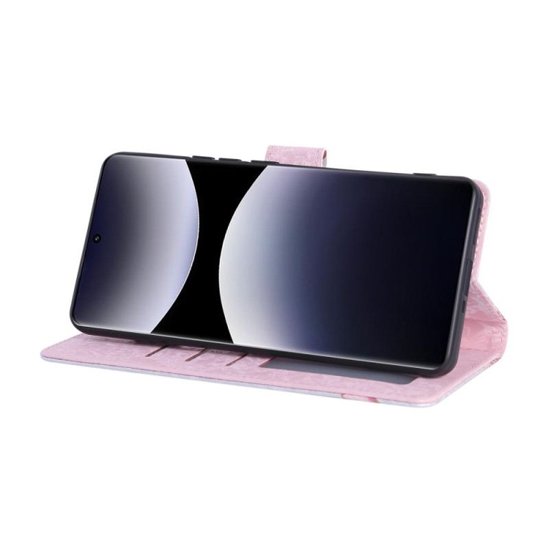 Lederhüllen Xiaomi Redmi Note 14 Pro 4g Rfid-blockierendes Blumenmuster