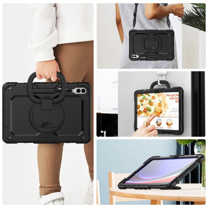Hülle Für Samsung Galaxy Tab S10 Ultra Premium-schutz Mit Schultergurt
