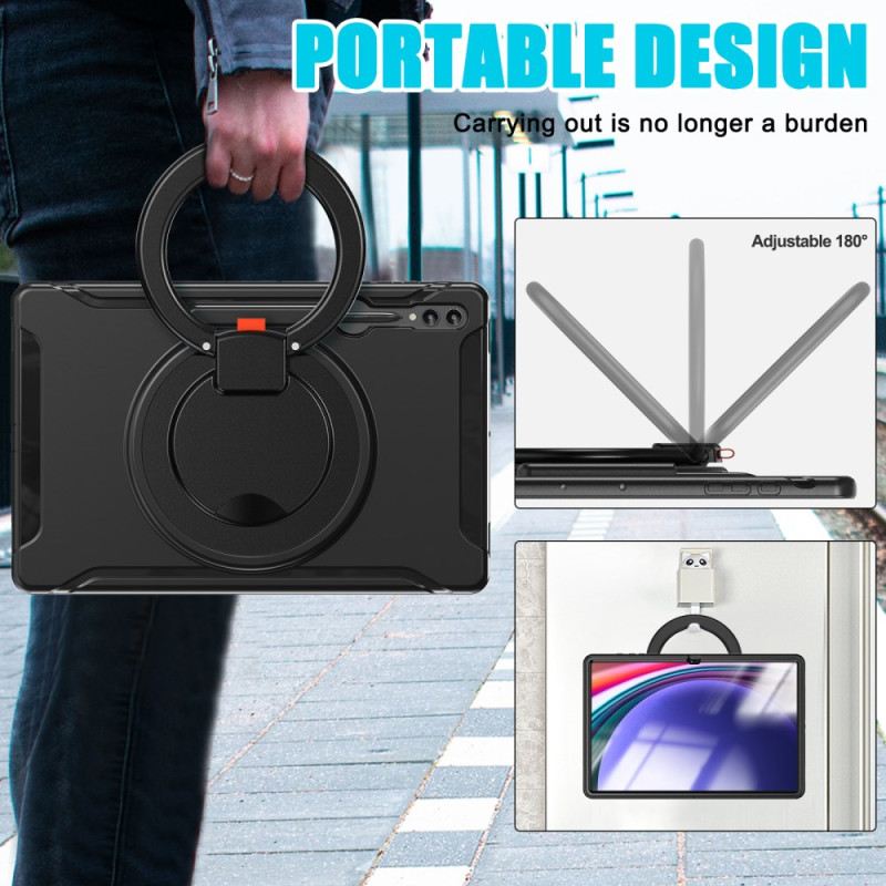 Hülle Samsung Galaxy Tab S10 Ultra Drehbarer Ringständer
