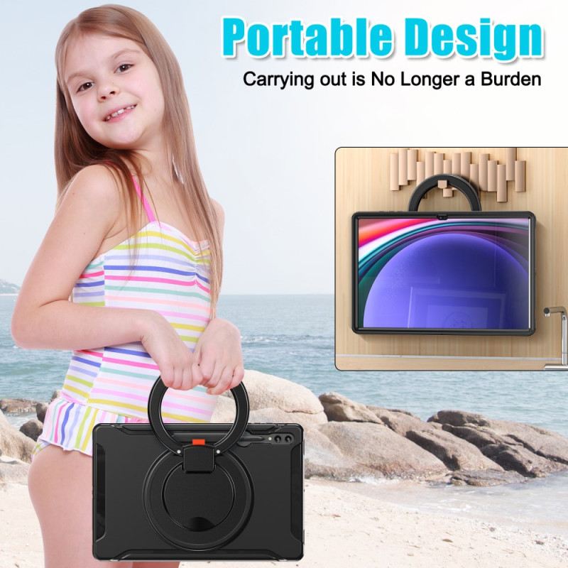 Hülle Samsung Galaxy Tab S10 Ultra Drehbarer Ringständer