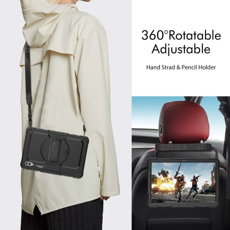 Hülle Samsung Galaxy Tab S10 Ultra Handyhülle Ständer Und Displayschutzfolie