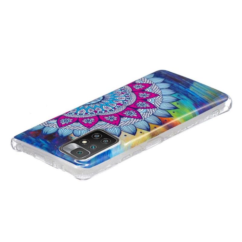 Handyhülle Für Xiaomi Redmi 10 Schutzhülle Leuchtendes Buntes Mandala