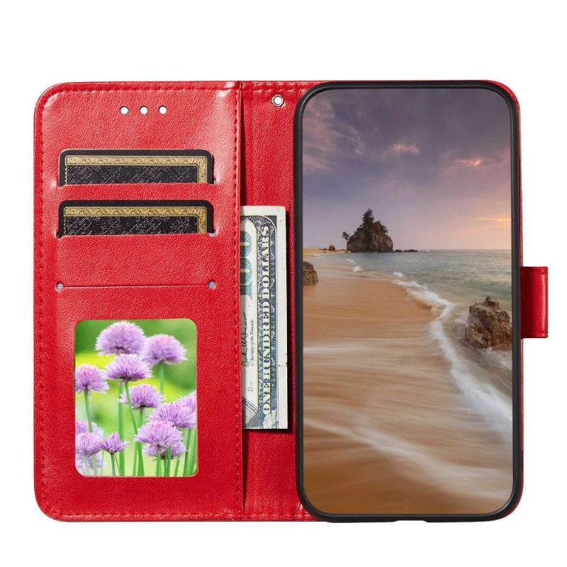 Flip Case Für Samsung Galaxy A32 4G Spitzendesign Aus Kunstleder
