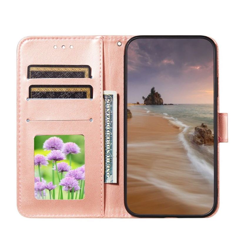 Flip Case Für Samsung Galaxy A32 4G Spitzendesign Aus Kunstleder