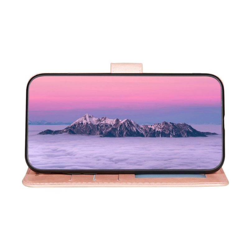Flip Case Für Samsung Galaxy A32 4G Spitzendesign Aus Kunstleder