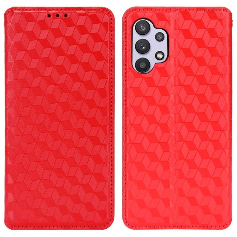 Lederhüllen Für Samsung Galaxy A32 4G Flip Case Entwurfsgeometrie