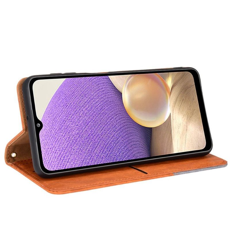 Lederhüllen Für Samsung Galaxy A32 4G Flip Case Retro Kunstleder