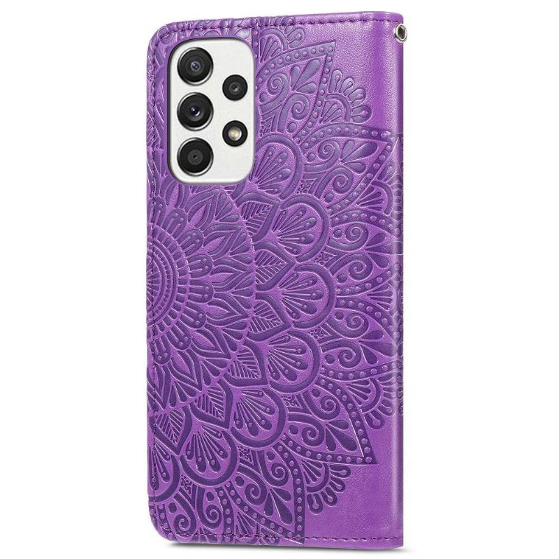Lederhüllen Für Samsung Galaxy A32 4G Mandala-blatt