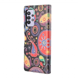 Lederhüllen Für Samsung Galaxy A32 4G Paisley-blume