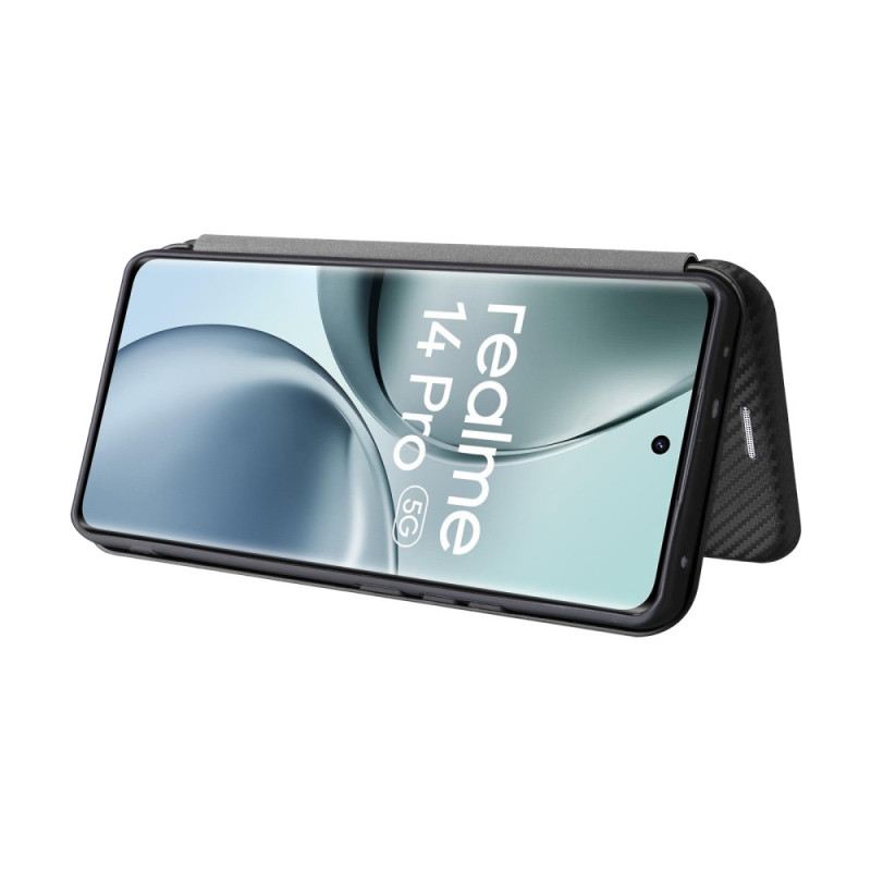 Flip Case Realme 14 Pro 5g Handyhülle Carbonfaser