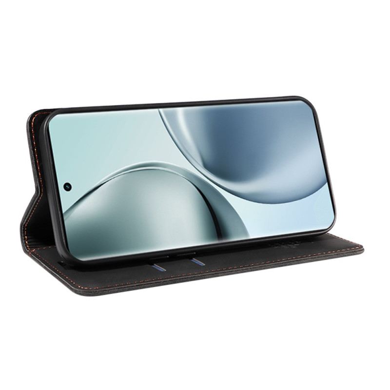 Flip Case Realme 14 Pro 5g Handyhülle Klassisches Wildleder Mit Rfid-schutz