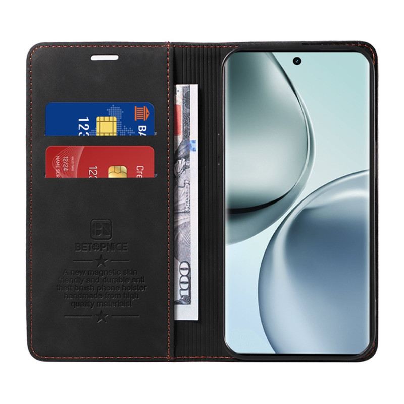 Flip Case Realme 14 Pro 5g Handyhülle Klassisches Wildleder Mit Rfid-schutz