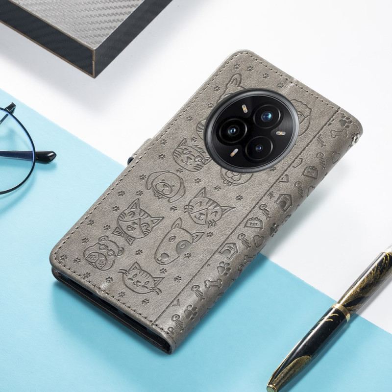 Lederhüllen Für Realme 14 Pro 5g Animierte Tiere