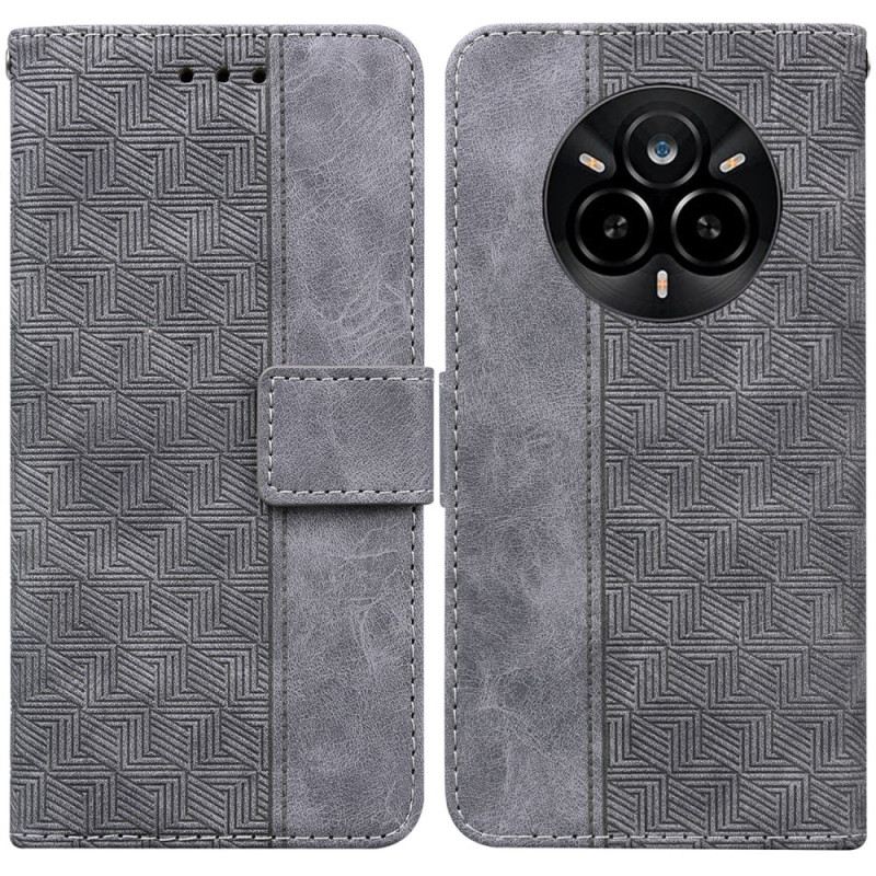 Lederhüllen Für Realme 14 Pro 5g Gewebtes Muster