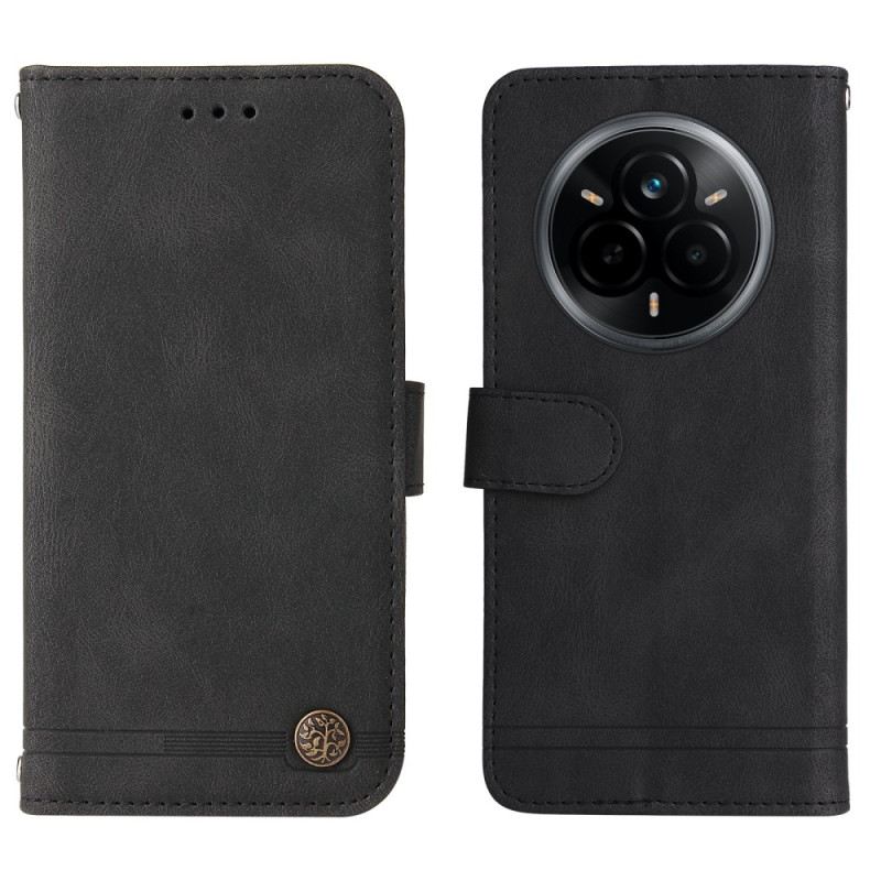 Lederhüllen Für Realme 14 Pro 5g Wildlederoptik Mit Nieten