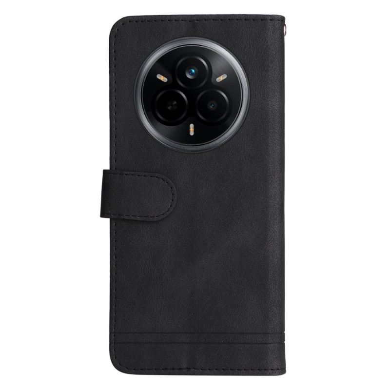 Lederhüllen Für Realme 14 Pro 5g Wildlederoptik Mit Nieten