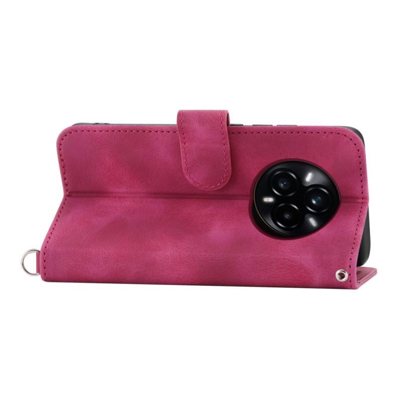 Lederhüllen Realme 14 Pro 5g Blumenspitze Mit Riemen