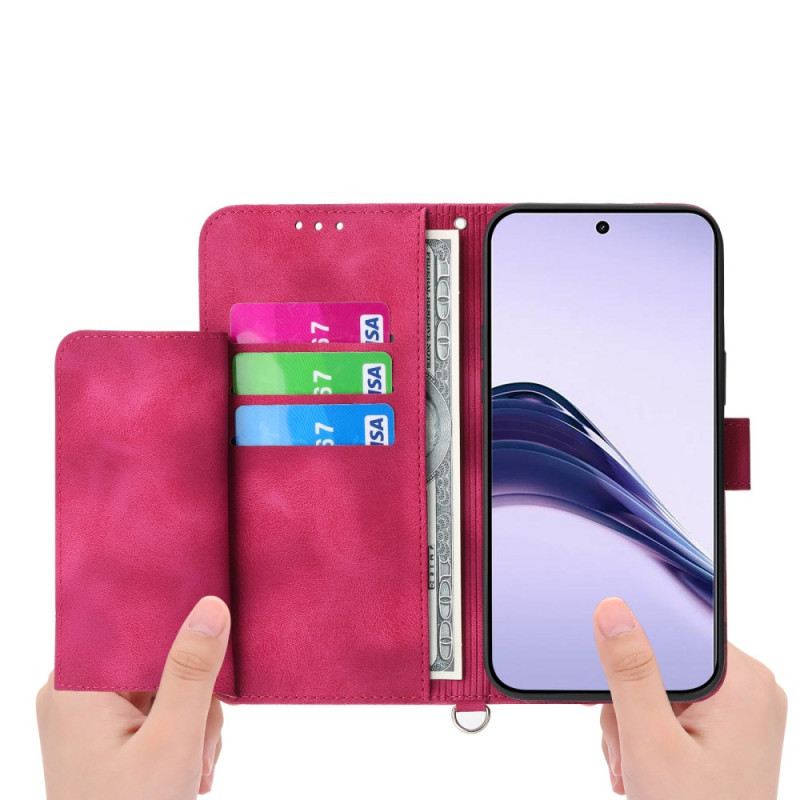 Lederhüllen Realme 14 Pro 5g Blumenspitze Mit Riemen