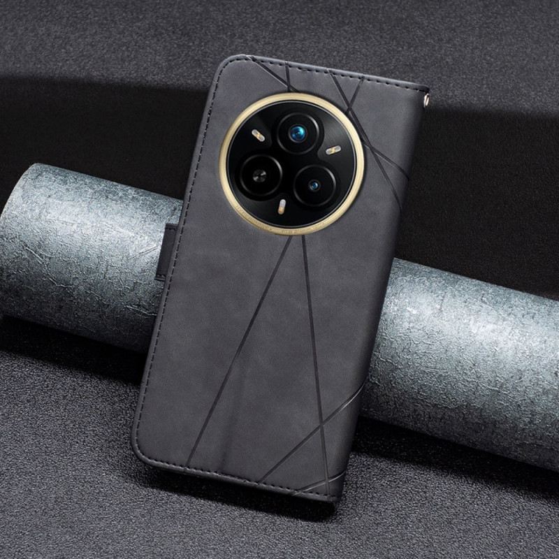 Lederhüllen Realme 14 Pro 5g Handyhülle Binfen Color Geometrisch Muster