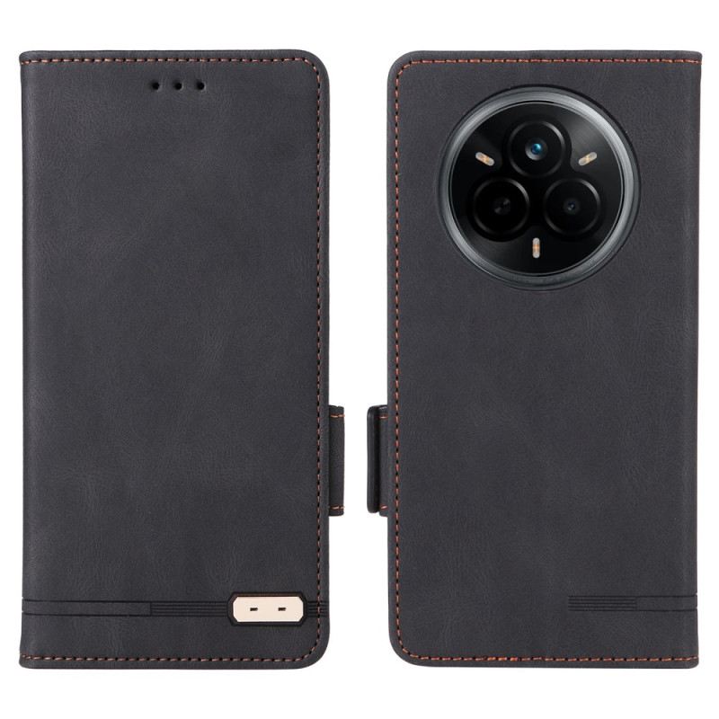 Lederhüllen Realme 14 Pro 5g Handyhülle Retro-wildlederoptik