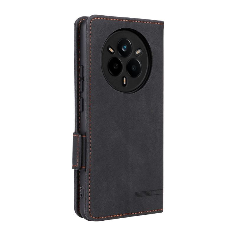 Lederhüllen Realme 14 Pro 5g Handyhülle Retro-wildlederoptik