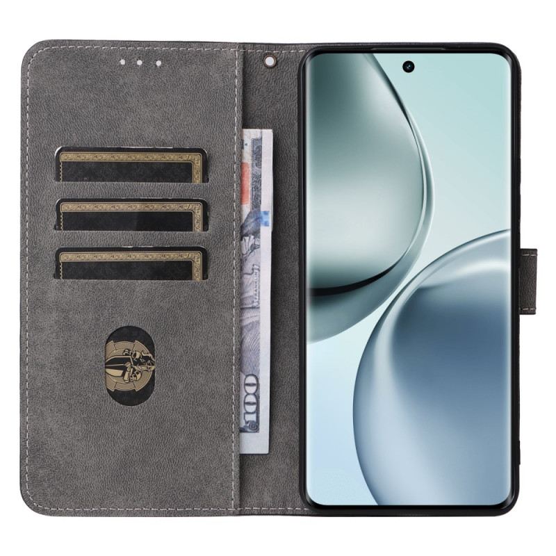 Lederhüllen Realme 14 Pro 5g Handyhülle Rfid-schutz Mit Riemen Und Wildlederoptik