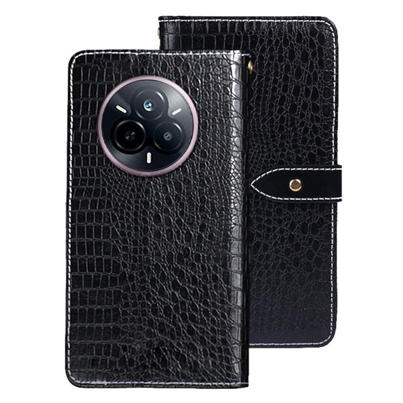Lederhüllen Realme 14 Pro 5g Idewei-krokodiloptik