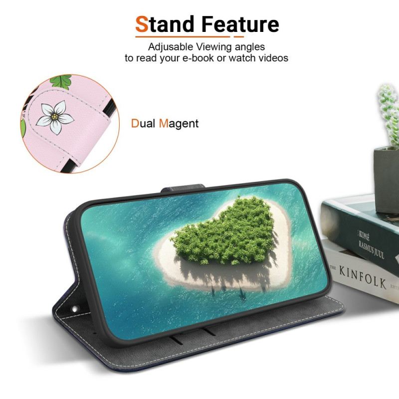 Lederhüllen Realme 14 Pro 5g Lilienmuster