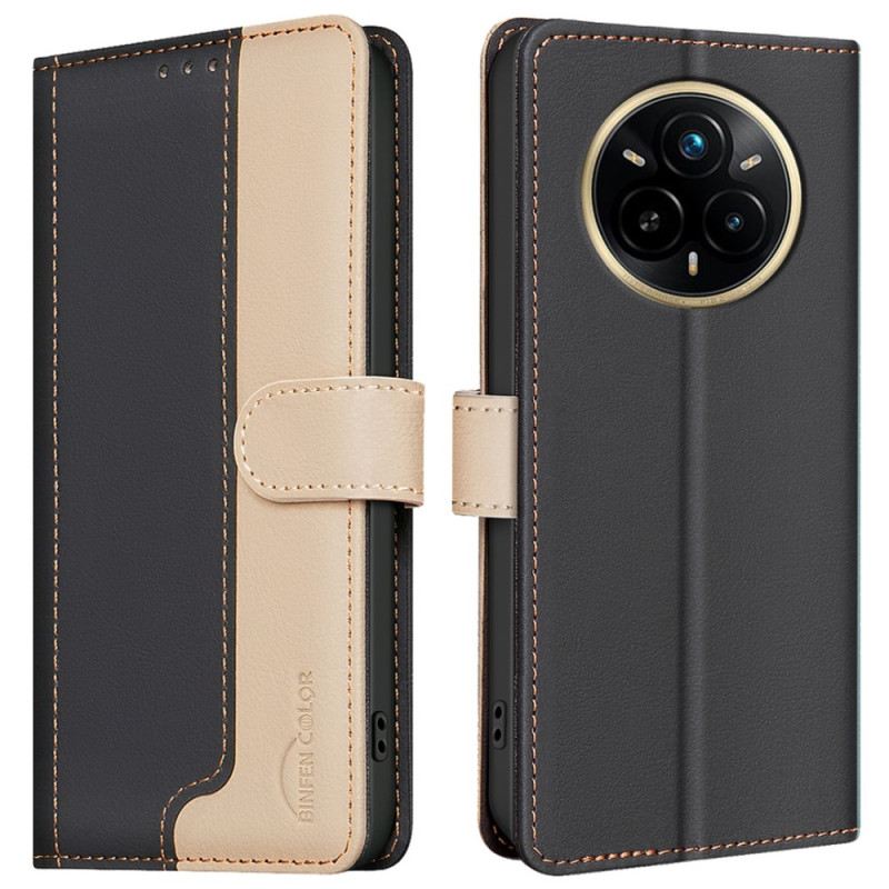 Lederhüllen Realme 14 Pro 5g Zweifarbig