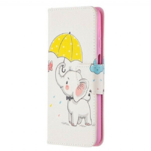 Flip Case Für Samsung Galaxy M12 / A12 Baby Elefant
