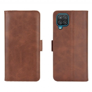 Flip Case Für Samsung Galaxy M12 / A12 Flip Case Doppelte Klappe