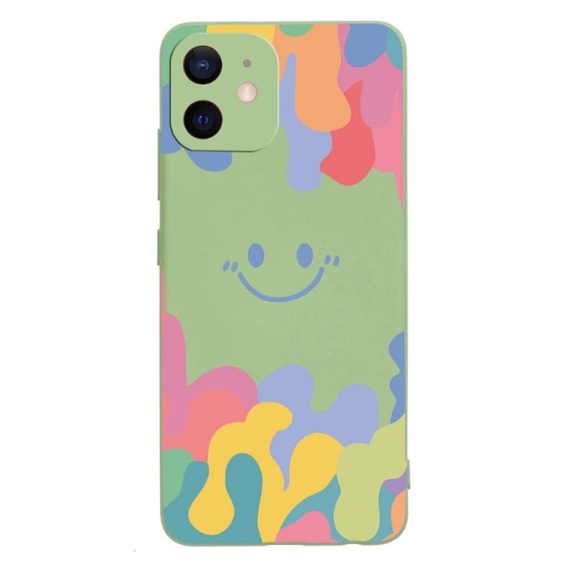 Hülle Für iPhone 12 / 12 Pro Lächelnder Silikonspritzer