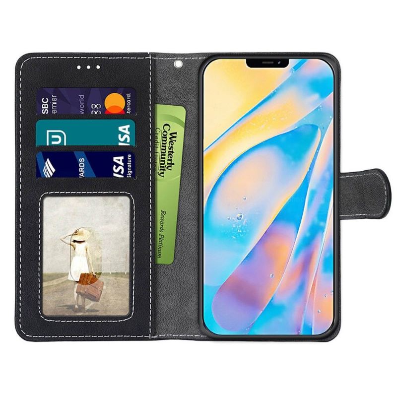 Lederhüllen Für iPhone 12 / 12 Pro Anti-Sturz Becky Retro